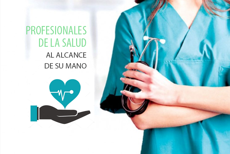 profesionales de la salud al alcance de su mano